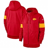 Kansas City Chiefs Nike Sideline Performance Full Zip Hoodie Red,baseball caps,new era cap wholesale,wholesale hats